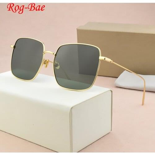 Luxury Brand Square polarized Sunglasses Women 2019 Brand Designer Retro Alloy Frame Big Sun Glasses Vintage Gradient men female