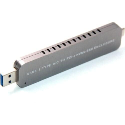 SP Nvme To Usb Adapter, 10 Gbps Usb3.1 Gen 2 M.2 Pcie Ssd To Type-A+ TYPE-C Card , Usb To M2 Solid State Drive (Key M) fixed