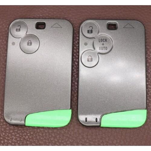 DAKATU Smart Remote Key Card Shell Case 2/ 3 Buttons & Insert Emergency Uncut Blade FOB for Renault Laguna Megane Modus Clio
