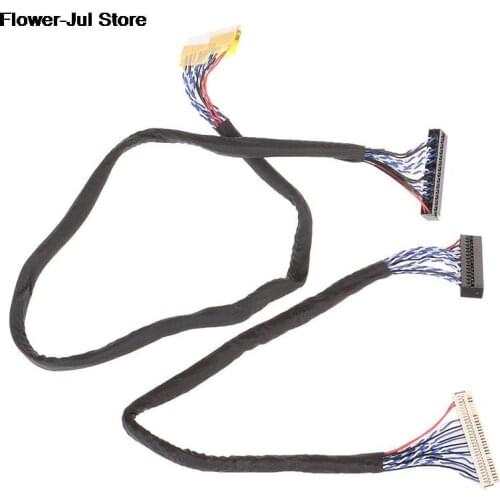LVDS Cable FIX-30P-S6 30pin double 2 ch 6-bit dual 6bit LCD panel Screen cable line