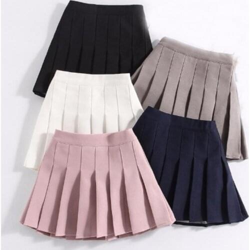 New Baby Girls Skirt Kids Pleated Skirts Preppy Style School Girl Dance Skirt Fall Spring Children Girl Clothes