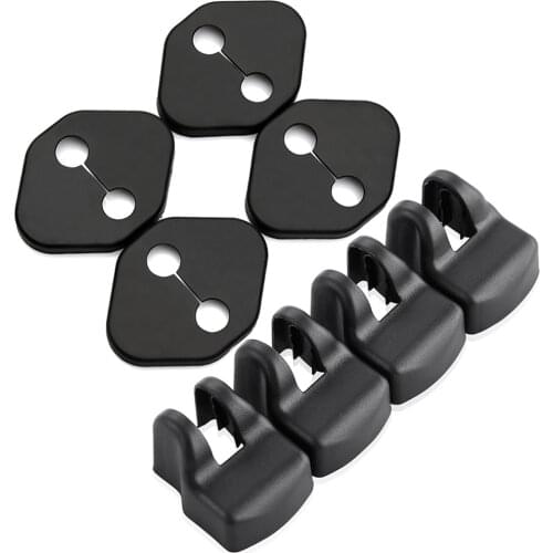 4Pcs Car Door Lock Protector Cover+4Pcs Door Check Arm Protection Cover For Toyota Camry Corolla 2011 2012 2013 2014