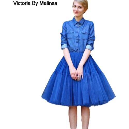 Women Wedding Tulle Skirt Mesh Skirts Ball Gown Secret Party Lolita Petticoat falda Mujer saia jupe Secret Blue Skirts