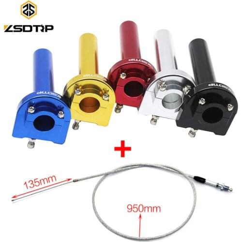 ZSDTRP CNC Throttle Grip Quick Twister Throttle Cable For Motorcycle ATV UTV 50-125cc