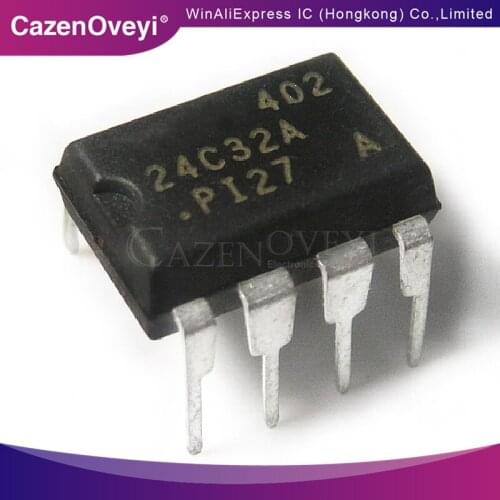 10pcs/ 24C32 AT24C32 DIP 24C32AN DIP8 24C32N DIP-8 In Stock