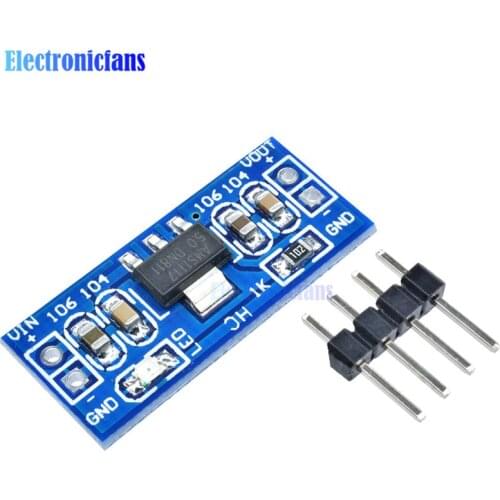 10Pcs Standard 6.0V-12V to 5V AMS1117-5.0V Power Supply Module AMS1117-5.0 For Arduino Raspberry Pi PCB Board