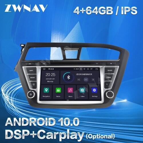 2 DIn 64GB DSP Carplay For HYUNDAI I20 2008 2009 2010 2011 2012 2013 Android Screen Player GPS Unit Audio Stereo Radio Recorder