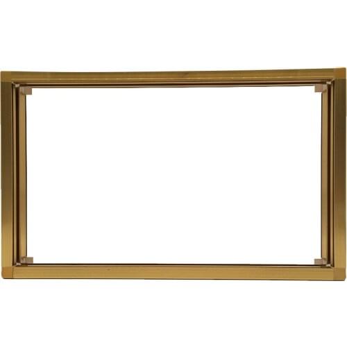 5515 Golden Led Screen Display Frame 55x15x1.1x6000mm Aluminum Profile