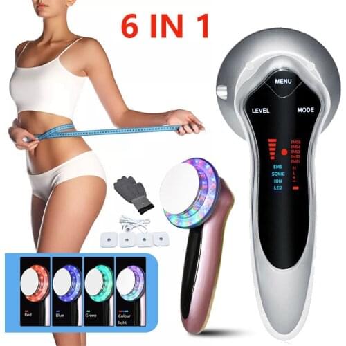 6 in 1 Ultrasonic Cavitation Slimming Machine Body Massager Fat Burner Weight Loss Cavitation Anti Cellulite Infrared Device