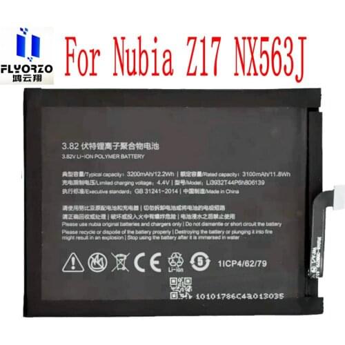 New High Quality 3200mAh Li3932T44P6h806139 Battery For Nubia Z17 NX563J Mobile Phone