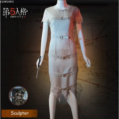 Anime! Identity V Sculptor Regulators Acrobats ACE Dress Sexy Uniform Cosplay Costume Halloween Party Suit Women Free Shipping