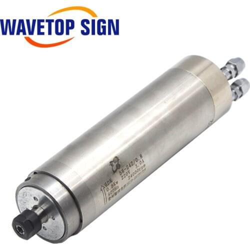 Aubalasti GDK58-24Z-0.4KW 110V 2.4A Water Cooled Spindle ER11 Dia.58mm 400HZ 24000rpm For CNC Metal Milling Router Machine Tools