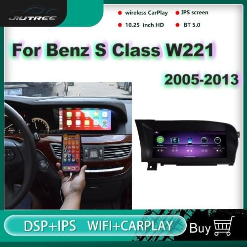 2 Din 10.25 Inch Android Car Radio For Mercedes Benz S Class 2005-2013 GPS Navigation Multimedia Player Auto Stereo Reciver