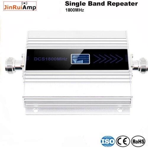 4G LTE DCS 1800mhz Moblie phone Booster GSM 1800 Signal Repeater Cellular Cell phone Amplifier 4G Network 65dB Gain LCD Display