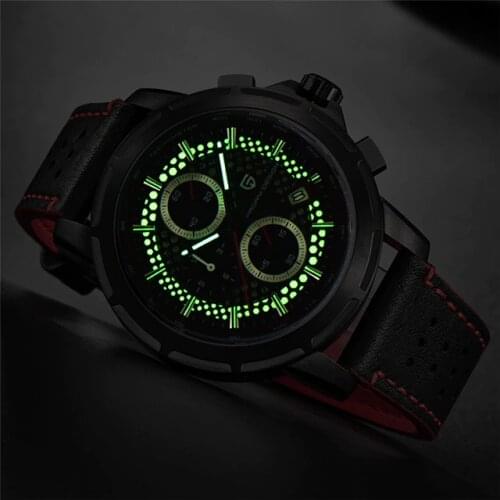 2020 Men Watch PAGANI DESIGN Top Brand Chronograph Quartz Mens Leather Watches Military Luxury Luminous Dial Relogio Masculino