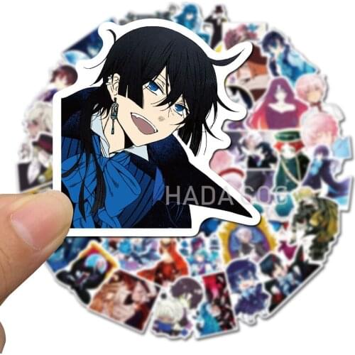 50PCS Anime The Case Study of Vanitas Stickers Vanitas Noe Archiviste Jeanne Dominique De Sade Waterproof PVC Stickers Gifts