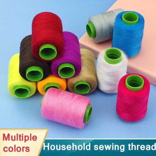 300M/Roll High Tenacity Cotton Machine Embroidery Sewing Threads Hand Sewing Thread Craft Patch Steering-wheel Sewing Supplies