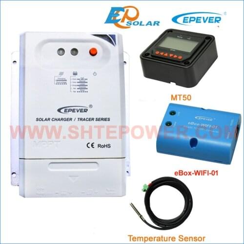 20A controller 12V/24V auto work EPEVER Free Shipping Solar panels system apply wifi box temp sensor Tracer2210CN MT50 Meter
