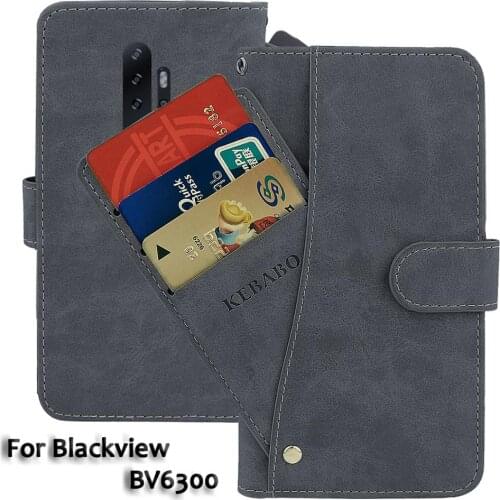 Leather Wallet Blackview BV6300 Case 5.7" Flip Fashion Luxury Front Card Slots Cases Cover Business Magnetic Phone Bags