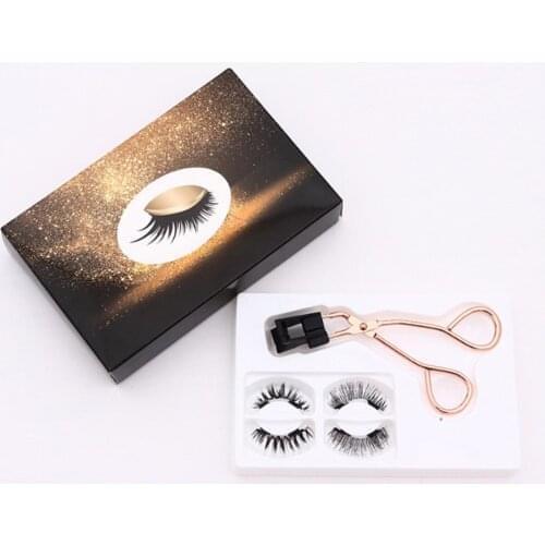 Magnetic Eyelash Curler Clip with Quantum Soft Magnetic False Eyelashes Set Tool