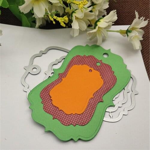 3pc Tag set Lace frame Metal Cutting die keychain shaker Heart Paper Key Chain Scrapbook Paper Craft Card Punch Art Knife Cutter