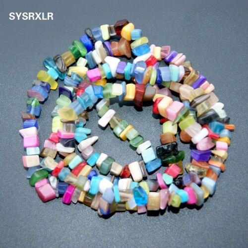 Wholesale Colorful Stone Beads Diy Bracelet Necklace Materials Gravel Chips Form Natural Stone Beads For Jewelry Making