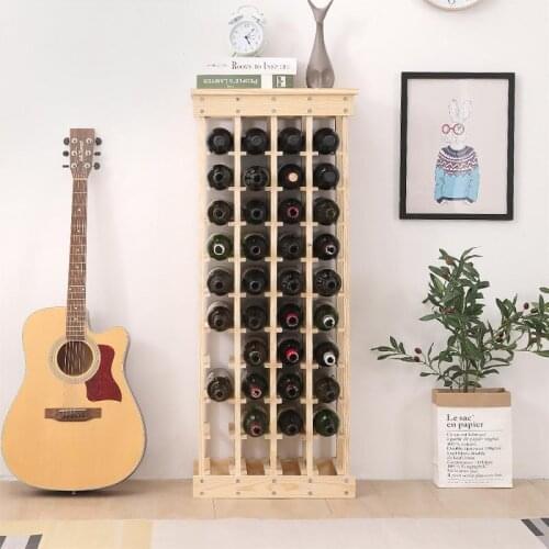 44/72 Bottles Solid Wood Wine Rack Wine Bottles Holder Freestanding Shelves Wine Cellar Cabinets Bar Drinking Display Shelf HWC