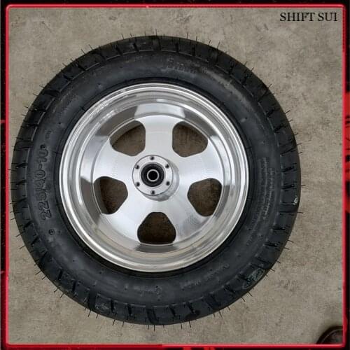 Vacuum Tire Wheel Hub 225/40-10 225x40-10 Straight Grain Enlarged Wide Tire For Citycoco Modified Accessories parts