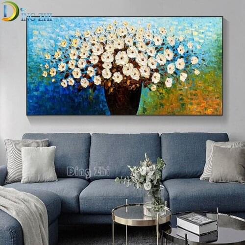 Full Drill 5DDIY Diamond Painting Abstract Three Dimensional Flower Oil Painting Embroidery Cross Stitch Mosaic Large Size Mural
