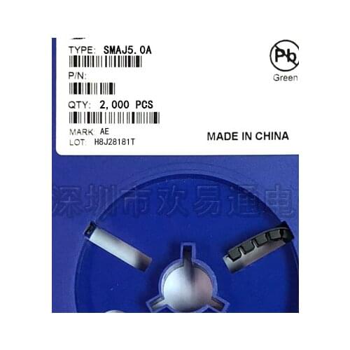 Free shipping 1000PCS SMAJ5.0A SMAJ5 DO-214AC SMA