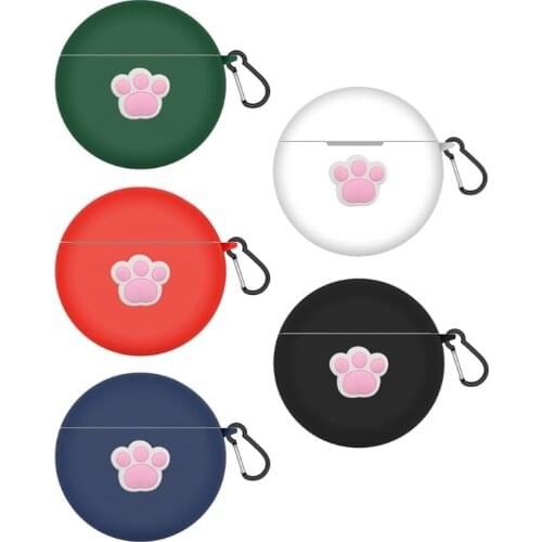 Wireless Earphone Charging Cute cat paw Cover Bag For Huawei- FreeBuds 4 Cases soft Bluetooth-compatible Box Headset