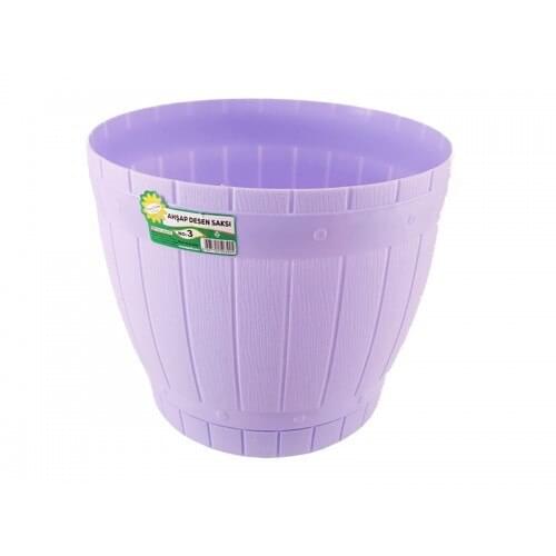SAMPURHCASE Flower Pot Wood Pattern Original 3 no 6.5 Lt 3392S