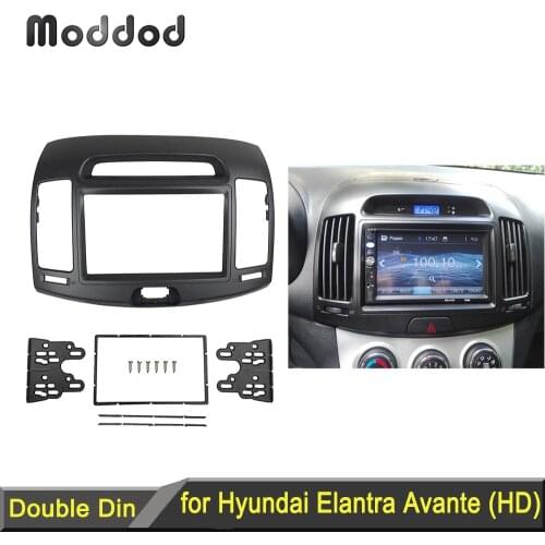 2 Din Radio Fascia for Hyundai Elantra 2006-2011 DVD Stereo Panel CD Trim Installation Kit Frame Dash Panel