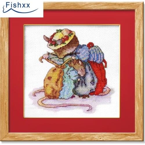 Fishxx Cross Stitch Kit magazine series Crazy70-4 gentle care school girl little lovely cute