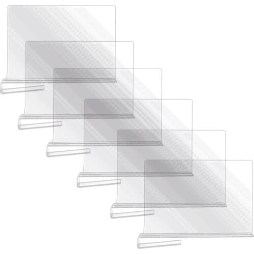 JFBL Hot 6 Pack Clear Acrylic Shelf Dividers For Closet, Wood Closets Shelf Separator and Organizer, For Kitchen Cabinets