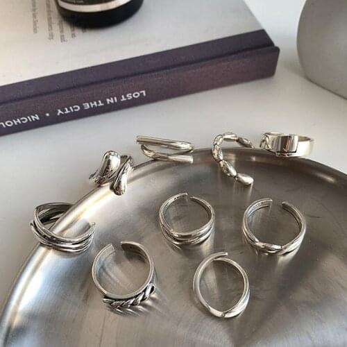 Jwer Women's Silver Rings