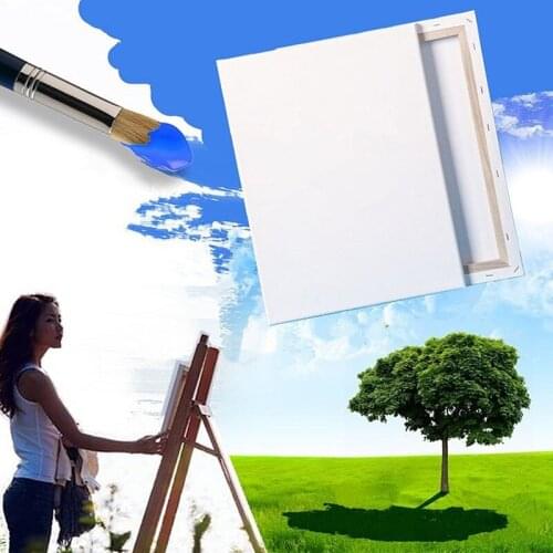 K5DC White Blank Square Artist Canvas Wooden Board Frame For Primed Oil Acrylic Paint