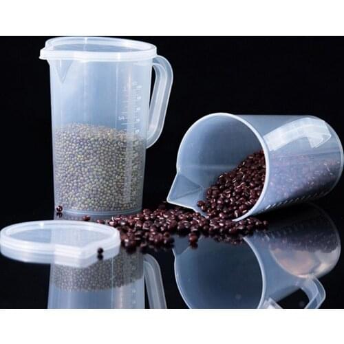 Kitchen Measuring Cup PP Plastic Cone Measuring Cup Round Digital Thick Handle Kichen Tool For Cooking 250/500/1000ml