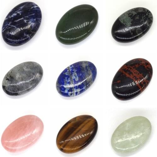 45*30MM Pholished Worry Palm Stones Natural Healing Crystals Massage Reiki Spiritual Supplies Energy Chakra Gemstone Wholesale
