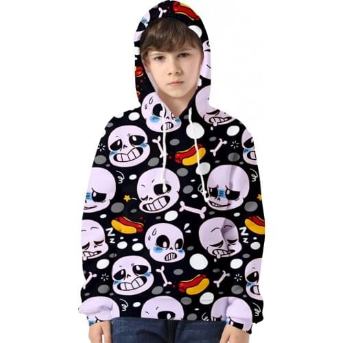 New Undertale Hoodies 2021 New Design Sans Pattern 3D Printing Fashion Kids Boys Girls Hoodies Sweatshirts Casual Children Tops
