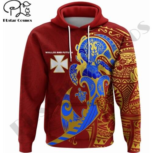 PLstar Cosmos 3DPrinted Newest Wallis and Futuna Futun Island Tribal Tattoo Uniuqe Streetwear Unisex Hoodies/Sweatshirt/Zip W-1
