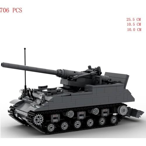 Hot military WWII US Army M40 Gun Motor Carriage Tank base war vehicles equipment model Building Blocks weapons bricks toys gift