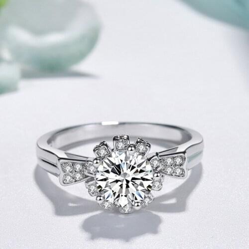 2021 Wedding S925 Sterling Silver Diamond Ring Earring for Women Jewlery Organiser CROWN Wedding Couples Fashion Luxury Gifts