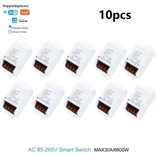 Tuya Smart Application Wifi Light Controller Switch Wireless Smart Remote Control Module AC 85-265V 220V GoogleHome Alexa Timer