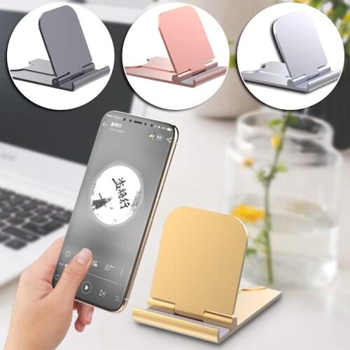 Universal Mobile Phone Accessories Portable Mini Desktop Stand Adjustable Phone Holder for IPhone Samsung Xiaomi Huawei