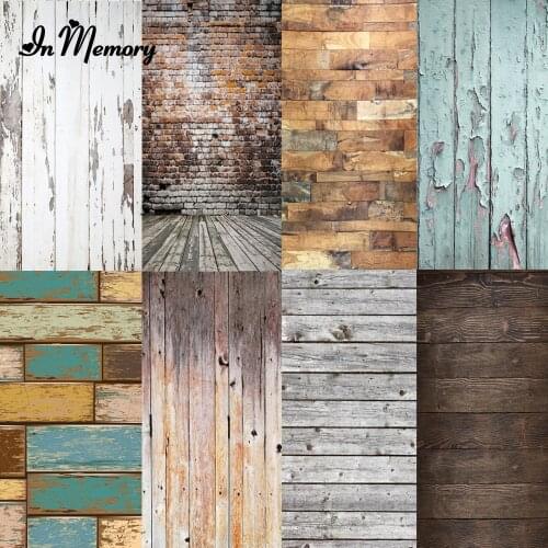 Vinyl Wood Floor Photography Background Retro Pinewood Backdrops Photo Studio For Baby Newborn Cake Small Objects Scene