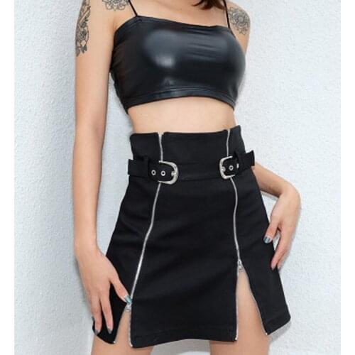 Skirt Women Sexy soft Party Skirts Plaid Zipper Wooden Ear Slim High Waist Hip comfortable Short Mini Skirts Mujer short skirt