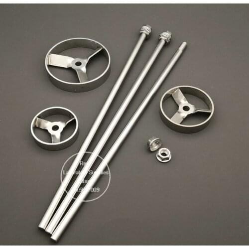 1pc stainless steel OD 50mm/60mm/80mm round turbine blade paddle suit for different size stirring mixing rod