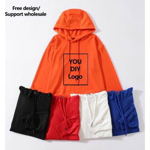 2021 Men/Women Custom hoodies DIY Text Logo Image Print Clothing Customized Sport Casual Sweatshirt Size XS-4XL