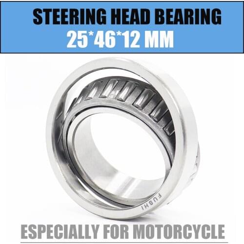 25*46*12 mm 1PC Steering Head Bearing 254612 Tapered Roller Motorcycle Bearings